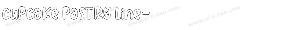 cupcake pastry line字体转换